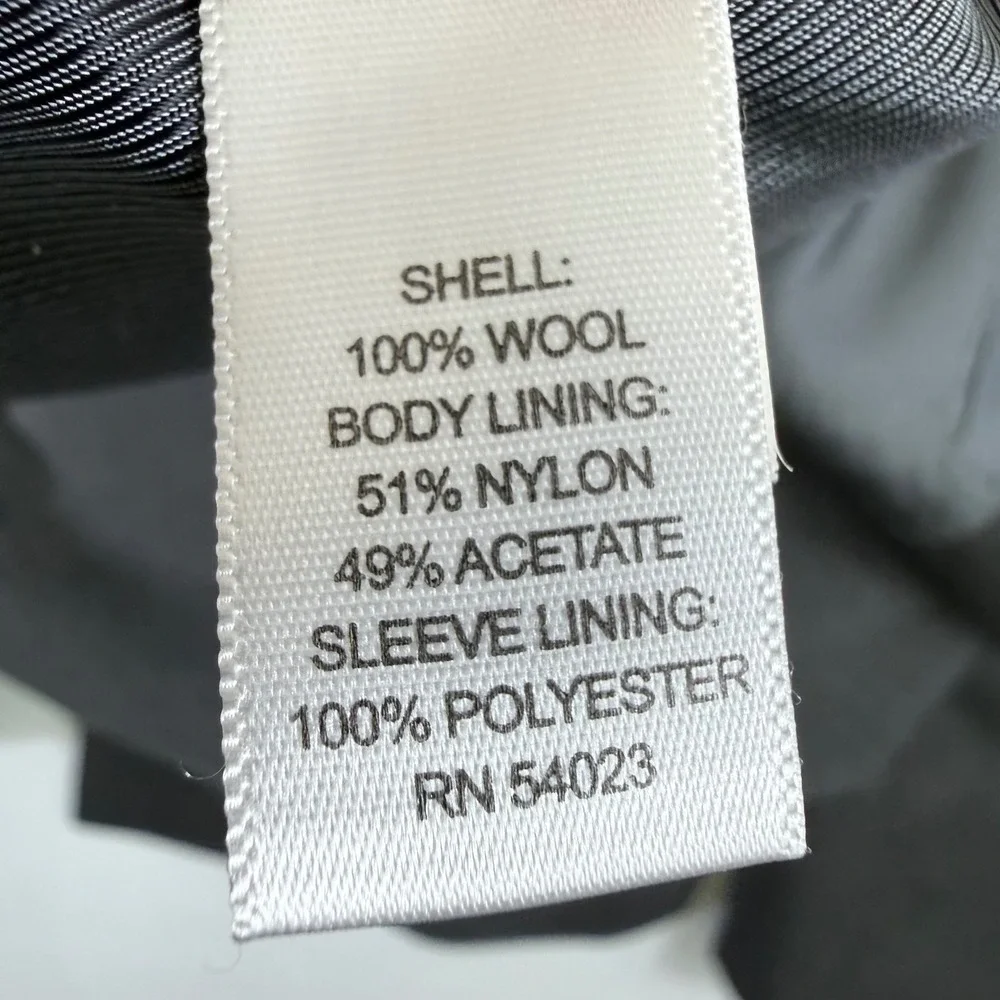 Banana Republic Blazer Men 40R Charcoal Grey Lanificio Italian Wool Tailored Fit
